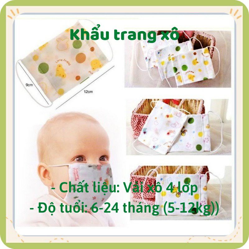 [Mẹ Lạc] Các loại yếm và khẩu trang cho bé siêu xinh, bảo vệ an toàn