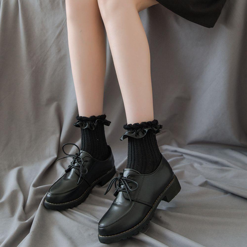 Vớ Lolita Phối Ren Đính Nơ Họa Tiết Hoa Hồng Ngọt Ngào Thoải Mái Cho Nữ WMES15H