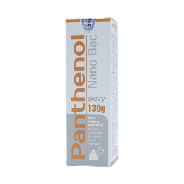 Chai xịt bỏng Panthenol Nano bạc 130g