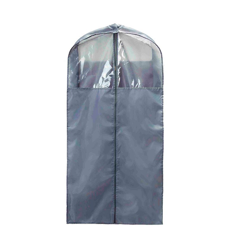 Bedroom daily suit storage bag Japanese simple thick clothing cover foldable hanging zipper closed bag