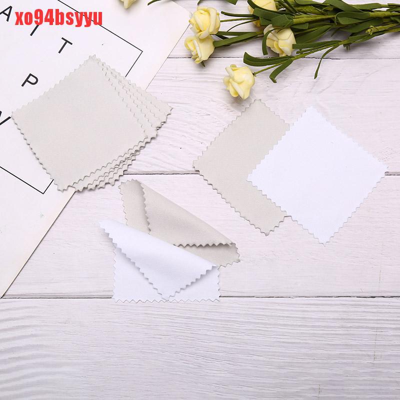 Set 50 Khăn Lau Trang Sức Màu Bạc Chống Xỉn Màu Xo94Bsyu