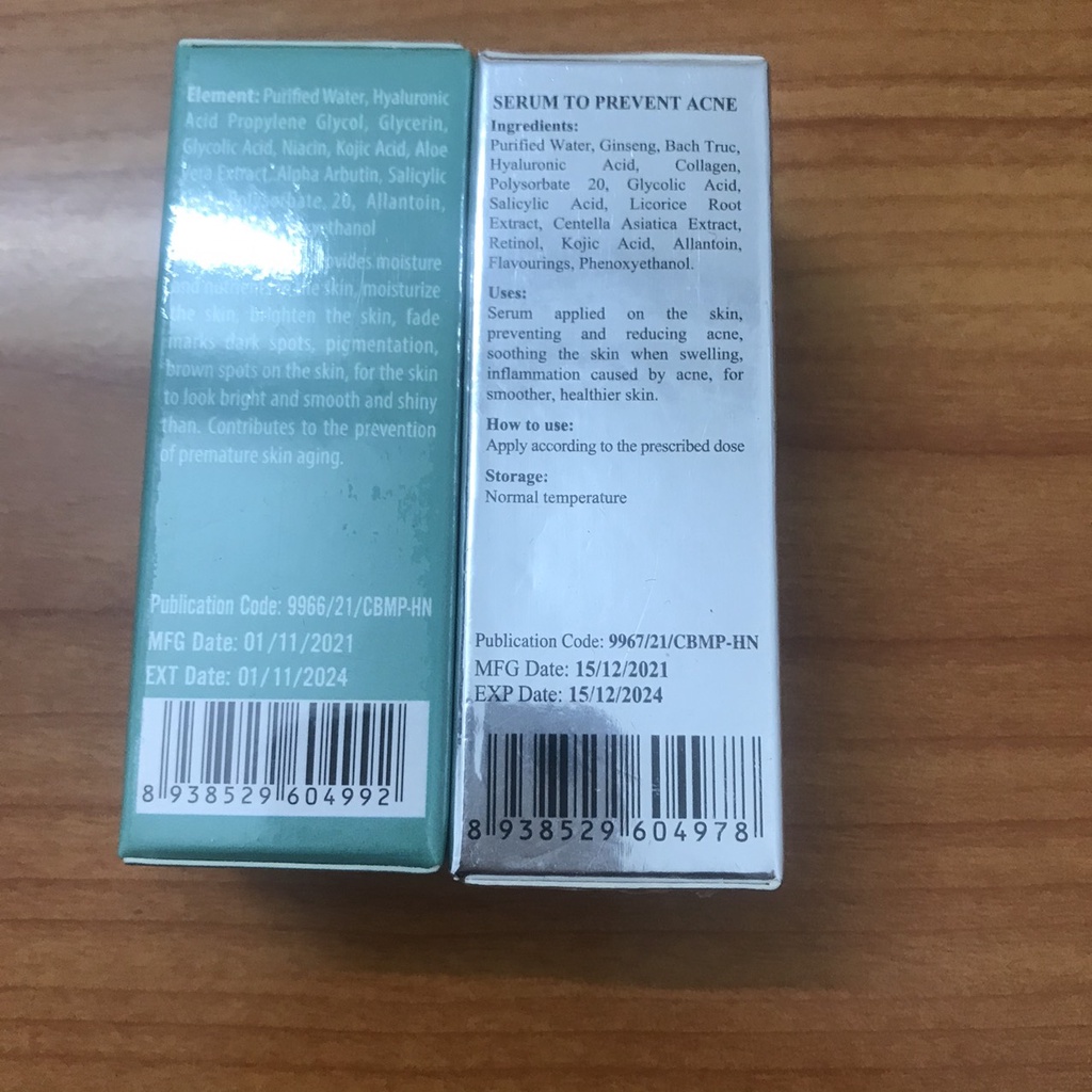 BỘ ĐÔI SERUM DETOX, TREATMEN  BRIGHT KAMEL (Mờ Thâm Nám, mụn, Sáng Da) karmel official