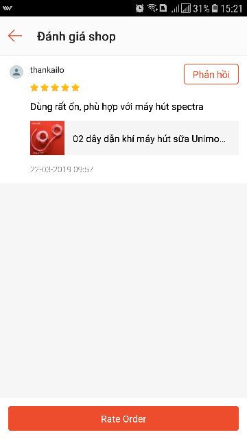 Ống hút dẫn khí máy hút sữa Unimom và Spectra