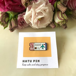 Ghim Pin Cài Áo Kim Loại Hình Vé Máy Bay