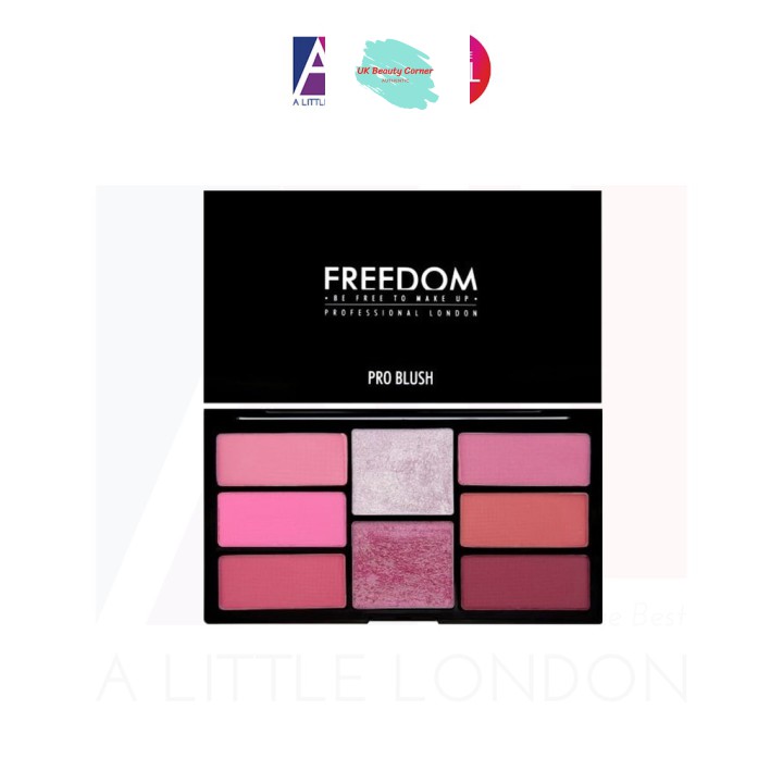[Mã giảm giá mỹ phẩm UK chính hãng] Bảng má và tạo khối Freedom Pro Blush & Highlight - Pink & Baked (Bill Anh)