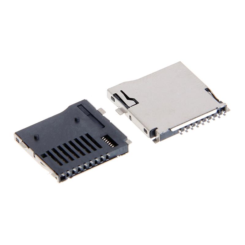 10PCS Push-Push Type TF  Card Socket Adapter Automatic PCB Connector