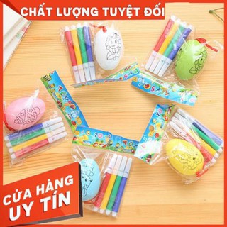 Quả trứng vẽ tô mầu cho bé nhiều hình siêu dễ thương