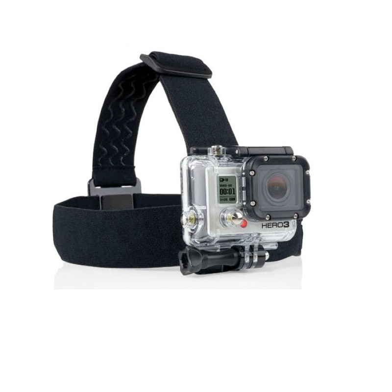 Đàn hồi có thể điều chỉnh Harness Trưởng Strap Núi Belt cho GoPro HD Anh hùng 1/2/3/4/5/6/7 SJCAM Đen Hành động Phụ