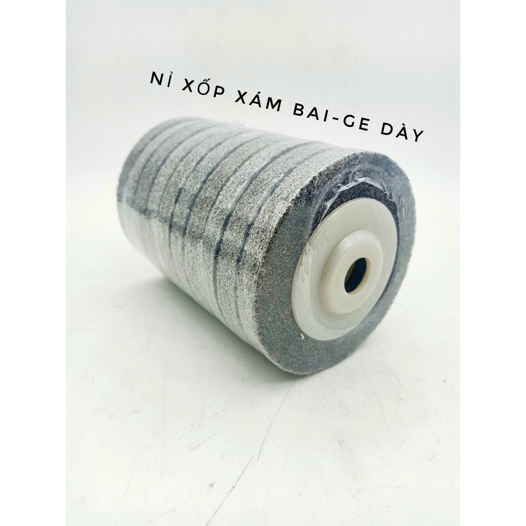 Đĩa nỉ đánh bóng hơp kim, kim loại, đánh bóng đá quý mài cabotron, thủy tinh, ngọc kích thước  100mm LOẠI TỐT