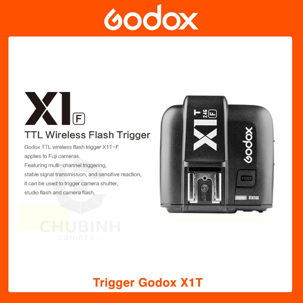 Trigger Godox X1T TTL Wireless Flash cho Sony-Canon-Nikon-Fuji
