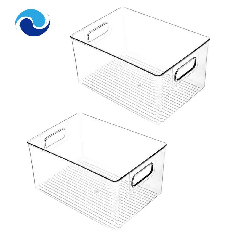 Set 2 hộp đựng thực phẩm bằng nhựa có tay cầm tiện dụng