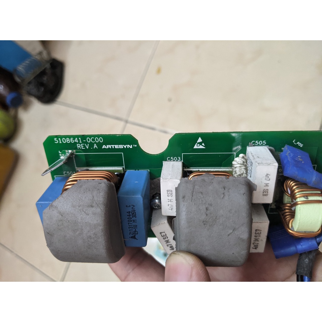 Vỉ mạch lọc nguồn 3 tầng lọc tháo máy hãng Emeron/Artesyn 9A/250V lọc sạch nguồn điện cho Audio. bảo hành 6 thàng