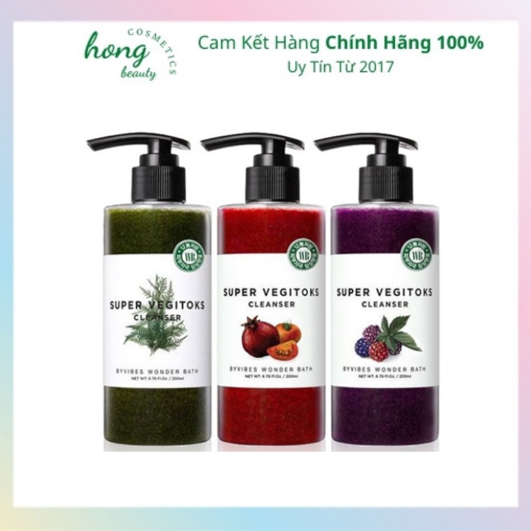 Sữa Rửa Mặt Rau Củ Byvibes Wonder Bath Super Vegitoks Cleanser