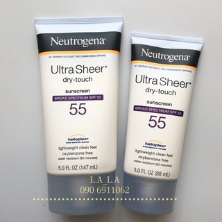 [ 88mL / 147mL ] Kem Chống Nắng Neutrogena Ultra Sheer® Dry-Touch Sunscreen Broad Spectrum SPF 55