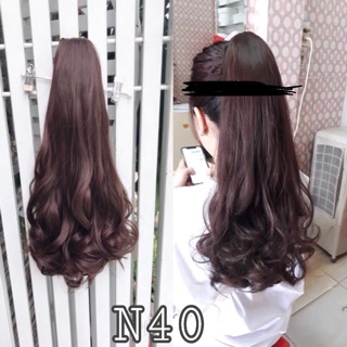 Tóc ngoặm xoăn đui 60cm hình thật n53