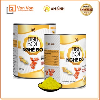 Combo 2 Hộp (1kg) Tinh Bột Nghệ Đỏ An Bình (Kiểm Nghiệm ATTP Và Chứng Nhận Của Viện)