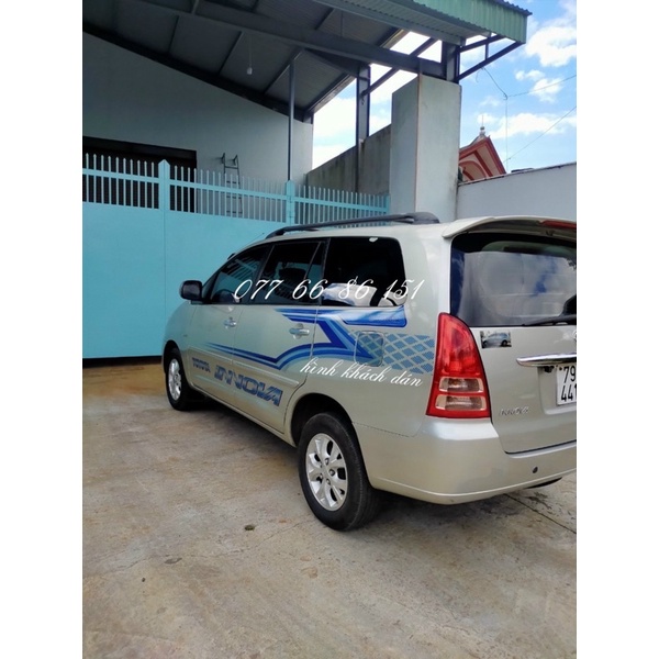 Tem Dán Sườn Xe Innova Mẫu Mới. Tem Dán Sườn Xe Innova