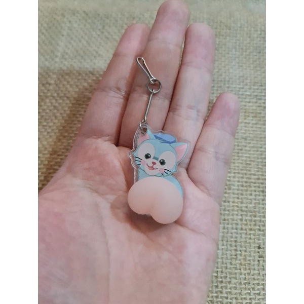 BÚT CHÌ KIM MÔNG ĐÀO SILICON SQUISHY CÓ CHARM TREO DỄ THƯƠNG giảm stress