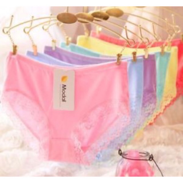 [Mã WASTUP24 giảm 10K đơn 50K] [GIÁ HUỶ DIÊT] 10 quần lót ren modal