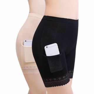 Quần đùi mặc trong váy có túi, quần đùi cotton