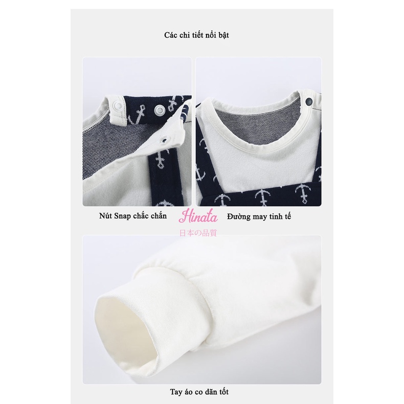 Bộ Body Sleepsuit cho bé trai HINATA - Đảm bảo độ bền hoàn hảo với thời gian BF23
