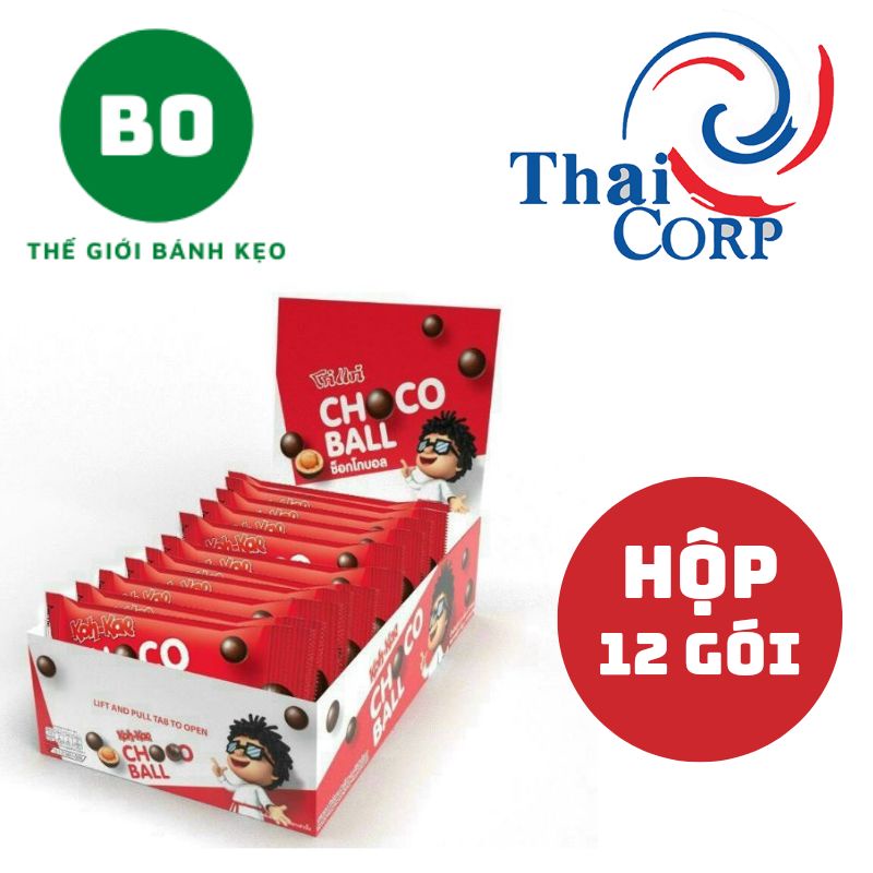 Đậu Phộng Phủ Socola KOH-KAE Choco Ball Thái Lan 22g [HỘP 12 GÓI]