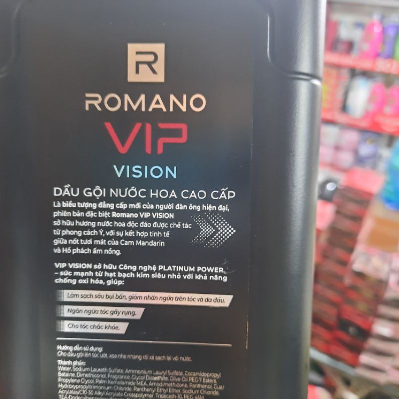 Dầu Gội ROMANO VISION VIP 650g