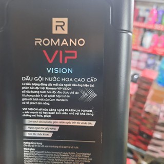 Dầu Gội ROMANO VISION VIP 650g