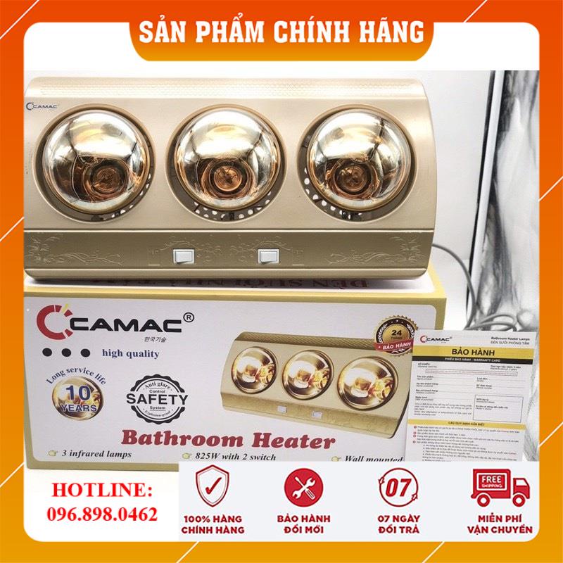 Đèn Sưởi Nhà Tắm CAMAC 2 Bóng Và 3 Bóng [HÀNG VNXK - BH 24 THÁNG], Máy Sưởi Ấm- Đèn Sưởi Ấm - Quạt Sưởi Ấm Phòng Tắm