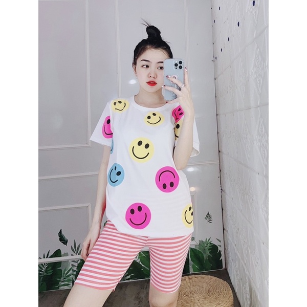 Đồ bộ nữ măc nhà bộ đồ nữ trung niên form rộng dễ thương bộ đồ kiểu đẹp bigsize