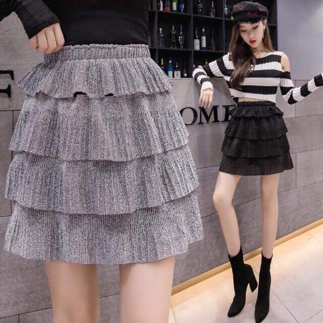 CHÂN VÁY NHŨ XẾP LY TẦNG ( HÀNG QC CAO CẤP , CỰC XINH ) | BigBuy360 - bigbuy360.vn