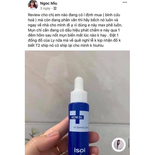 Chấm mụn isoi Acni doctor