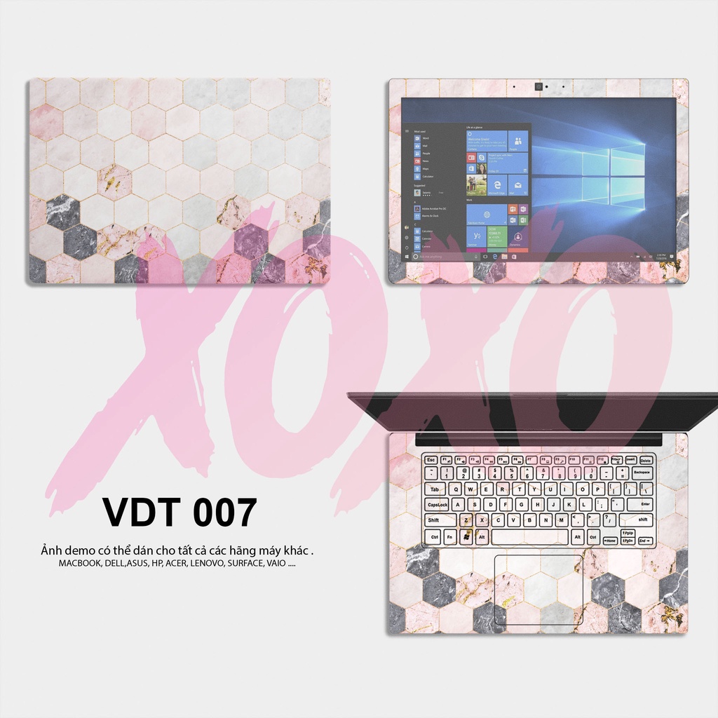 Miếng Dán Skin Laptop Mẫu Marble - Decal Dán cho Dell, Hp, Asus, Lenovo, Acer, MSI, Surface,Vaio, Macbook