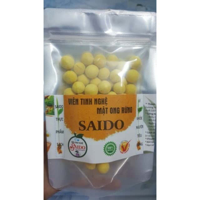 100gr VIÊN TINH BỘT NGHỆ MẬT ONG SAIDO
