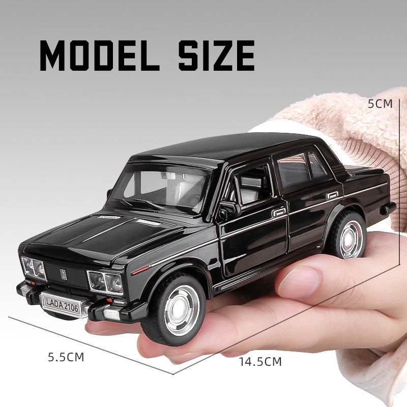 Mô Hình Xe Hơi LADA 2106 Bằng Hợp Kim Có Đèn Và Âm Thanh Tỉ Lệ 1: 32