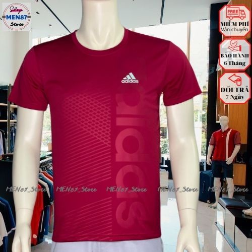 Áo thun,  Áo  Thể Thao Nam Ép Vân Cao Cấp Co Giản 4 Chiều Thấm Hút Mồ Hôi chất thun lạnh-Men87_store