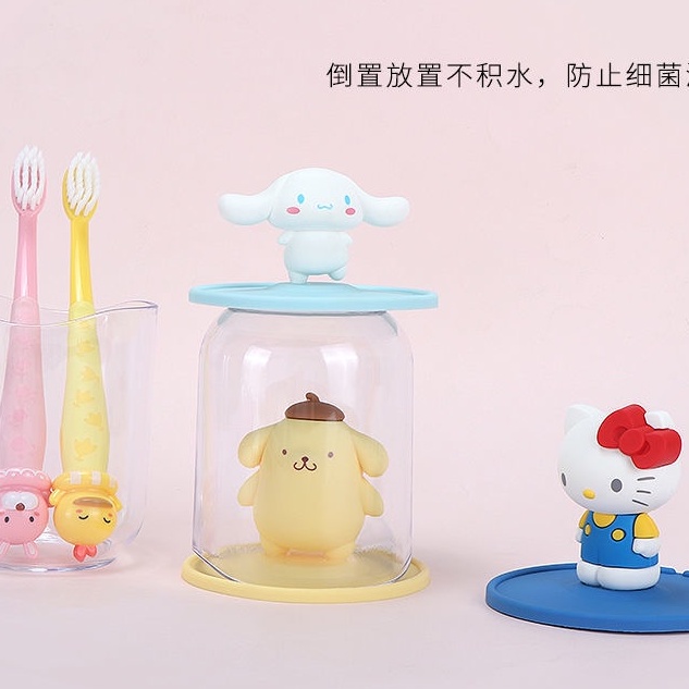 Cốc súc miệng MINISO Sanrio nhựa bàn chải đánh răng dễ thương thời trang