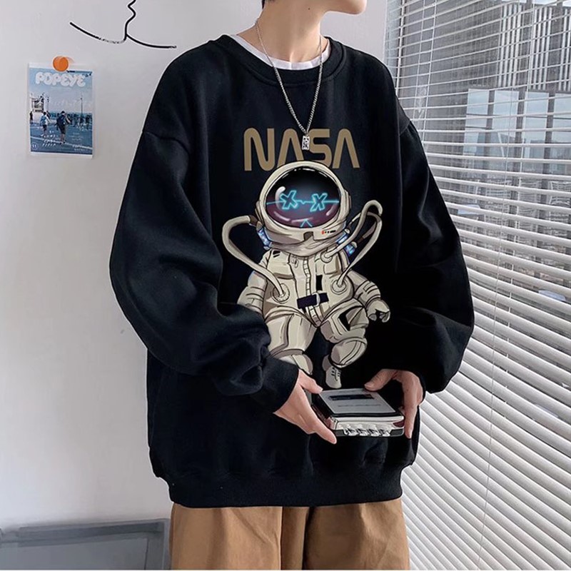 Áo sweater nam nữ unisex form rộng khoác đôi len nỉ ngoại local brand đẹp cặp đôi ulzzang hàn quốc dày mịn chống NASA