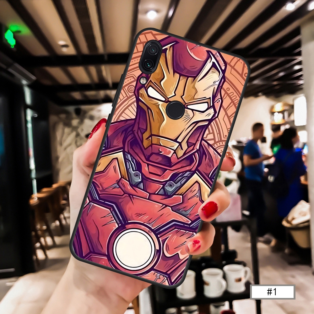 Ốp điện thoại dẻo họa tiết siêu anh hùng Marvel cho Xiaomi Redmi Note 7 7 Note 6 6A 5 5A 5 Plus S2 Note 4X