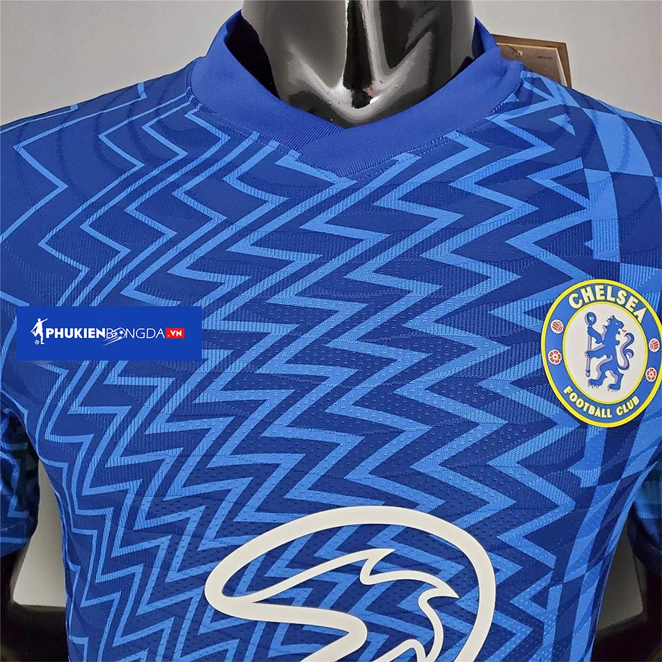Áo Chelsea xanh sân nhà 2021-2022 bản Body Fit Player SF cao cấp