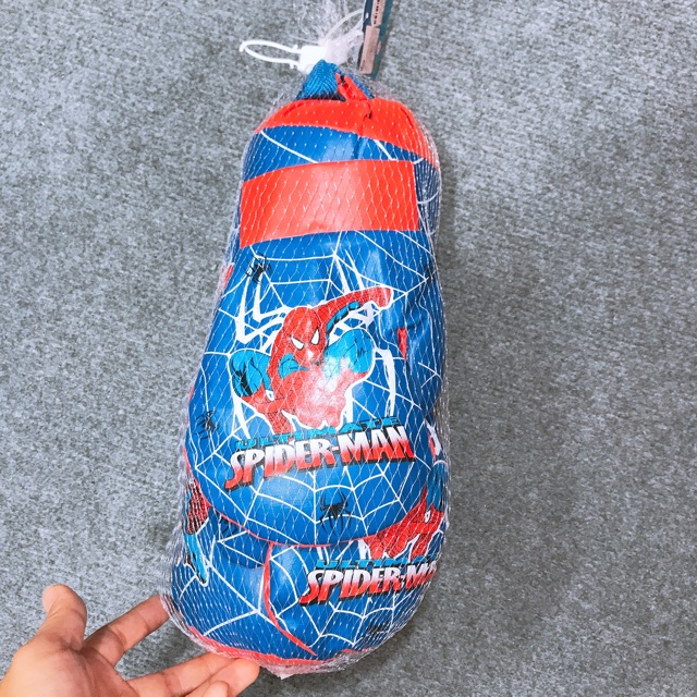 Trọn bộ đồ chơi đấm bốc dành cho bé hình Spider-Man Siêu đẹp