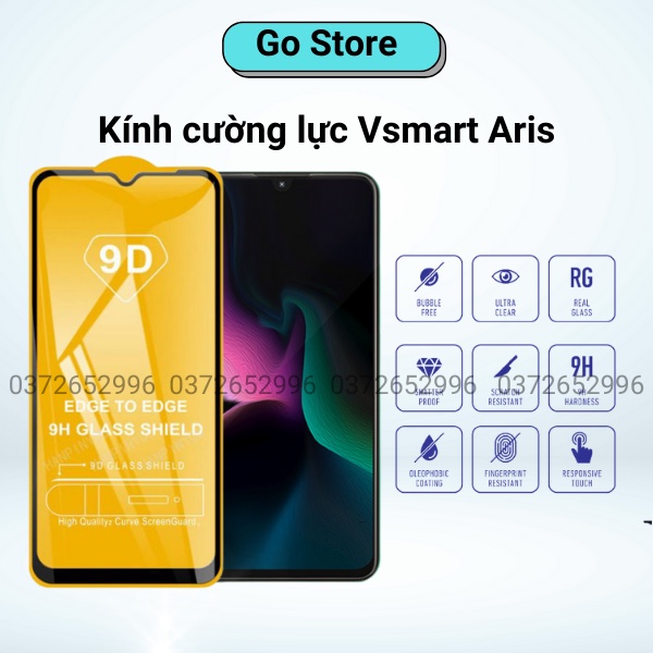 Kính cường lực Vsmart Aris - Full Màn