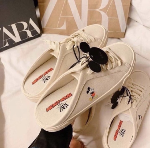 Giày hở gót Zara Authenic Mickey (có deal sale 20% của shop from zara gift)