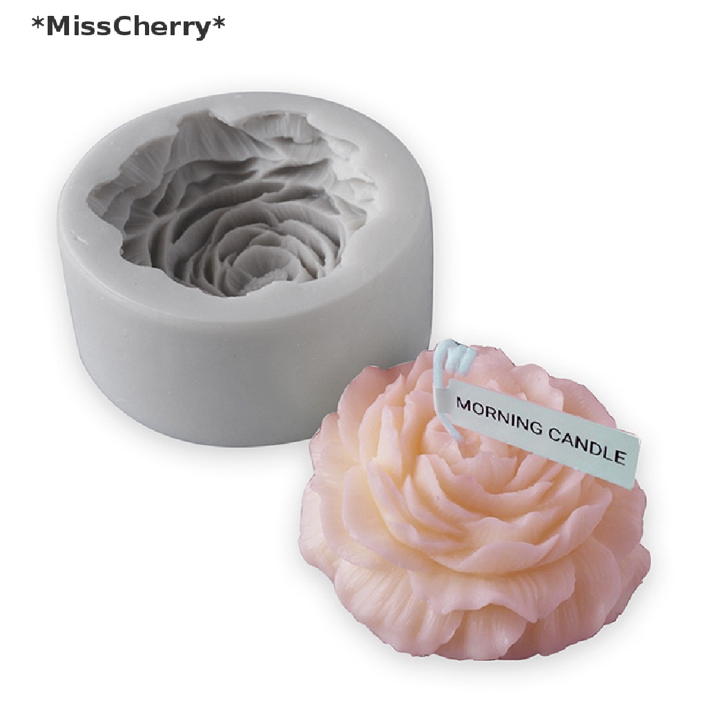 [MissCherry] Khuôn Silicone Làm Nến Thơm Hình Hoa Mẫu Đơn Nghệ Thuật Trang Trí Nhà [Hot]