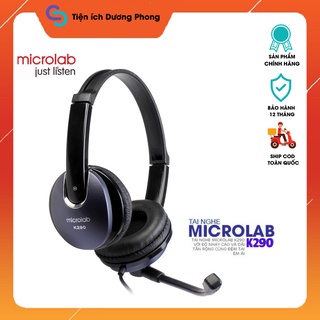 Tai Nghe Có Mic Microlab K290 tai nghe có dây kèm mic - Hàng chính hãng Bảo hành 12 Tháng