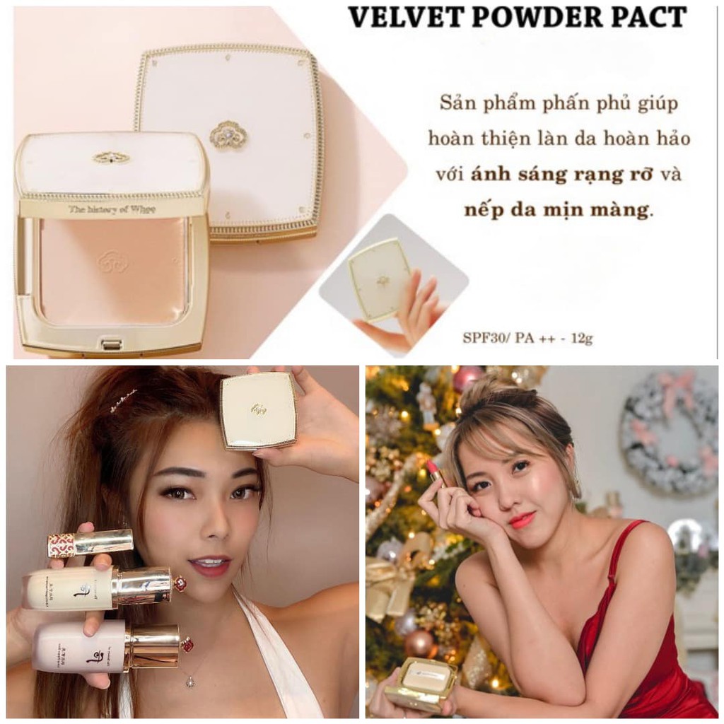 PHẤN PHỦ WHOO TRẮNG WHOO VELVET POWDER PACT