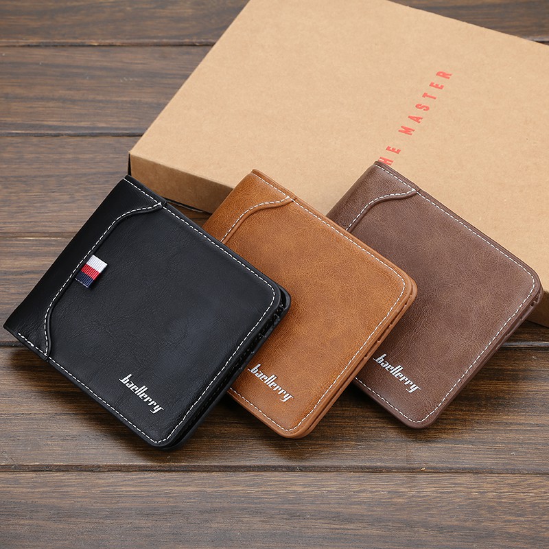 Ví nam kiểu ngang full hộp thời trang 3 màu lịch lãm D1308