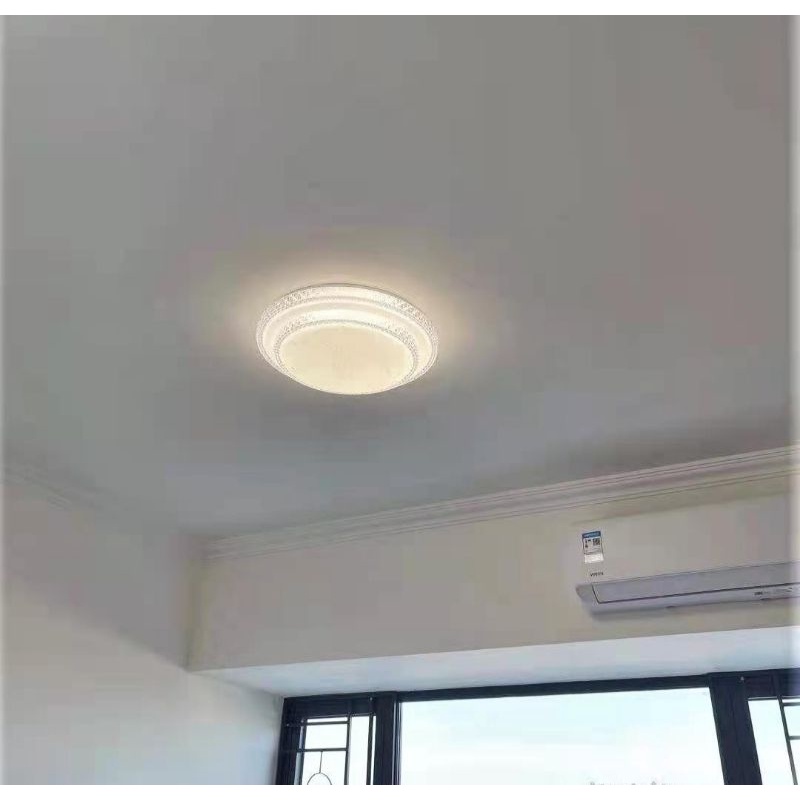 Đèn ốp trần phong cách hiện đại với 3 chế độ ánh sáng vuông/ tròn hai tầng 2022