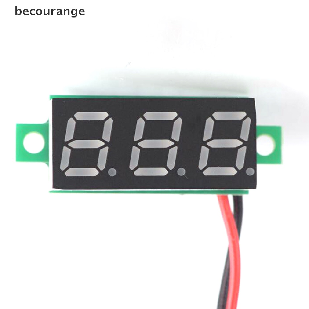 Vôn kế cỡ nhỏ 2 dây màn hình LED với 3 số DC 2.5-30V