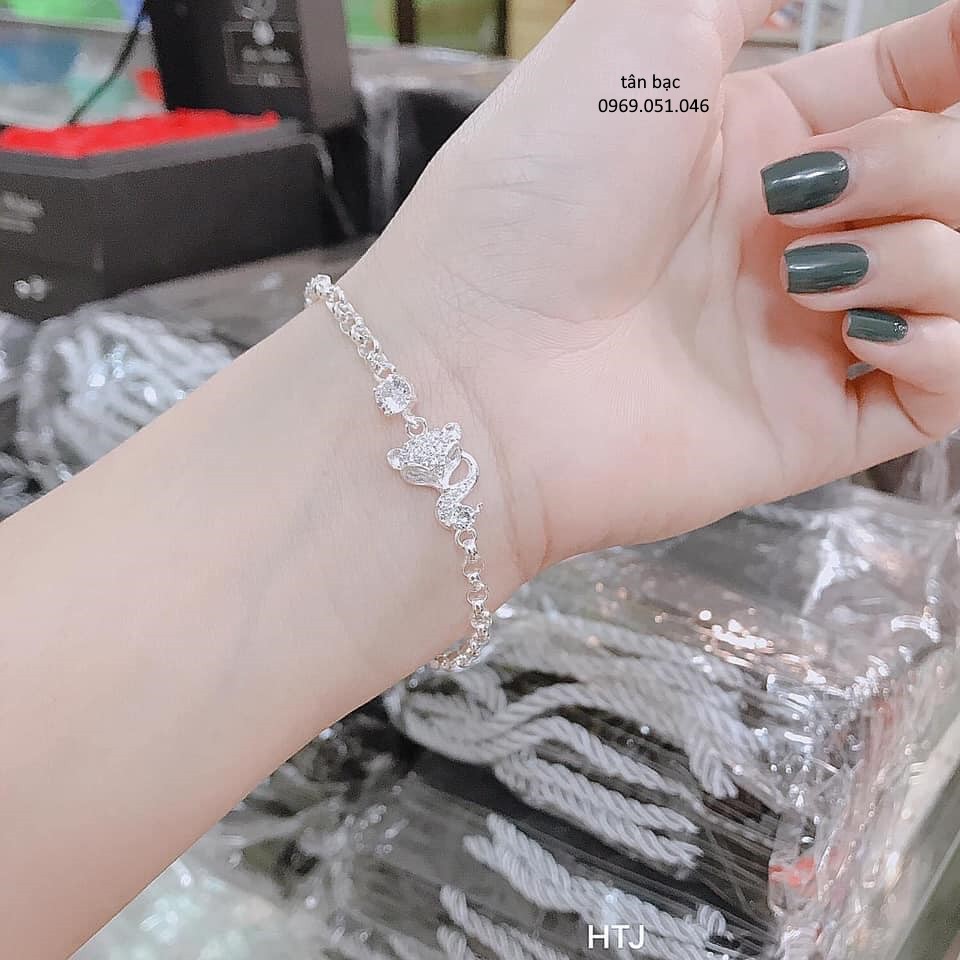Lắc tay BẠC , mẫu hồ ly , biểu tượng của tài lộc , tình duyên luôn đong đầy , chất liệu bạc chuẩn dễ dùng , dễ bán lại